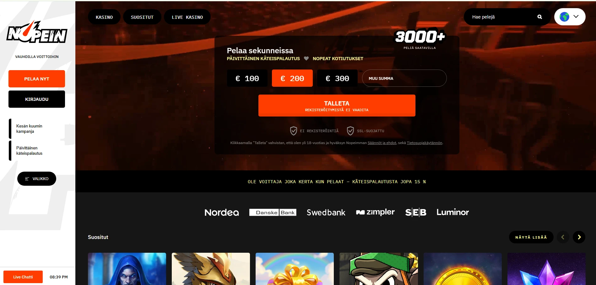 Nopein Casinon peliaula