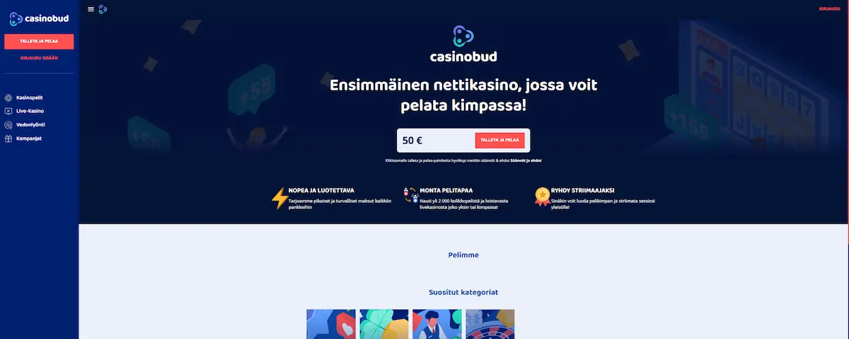 Nettikasinon peliaula ja esill&auml; oleva pelivalikoima