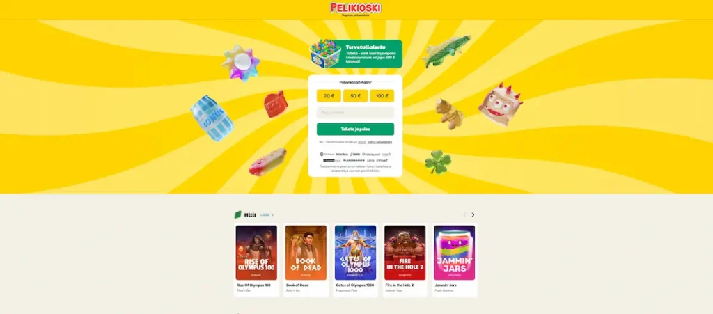 Näkymä Pelikioski kasinon peliaulasta